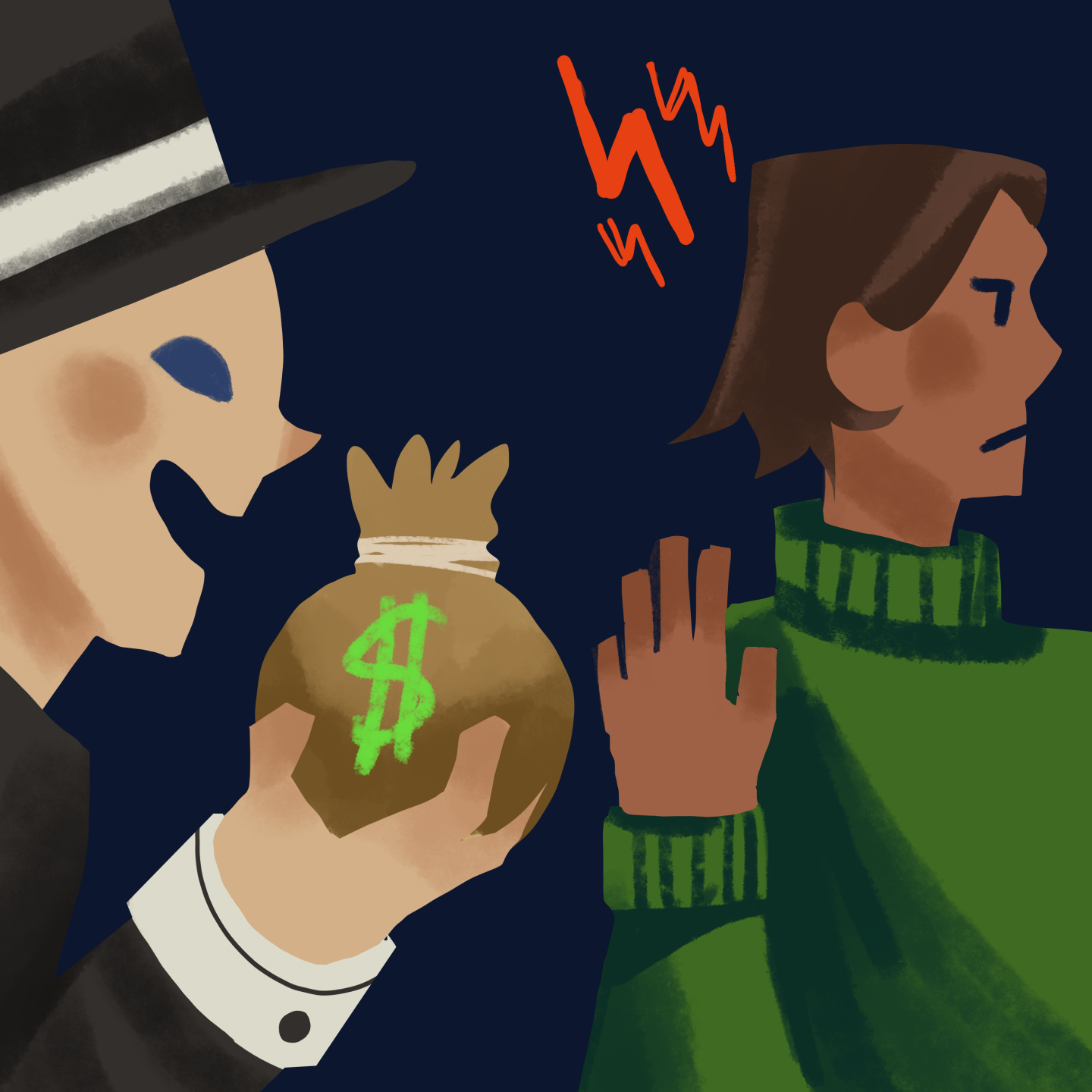 Monetary reparations illustration